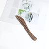 Cuchara de madera de coco ala de pollo cuchara de mango largo de madera cuchillo y tenedor pequeños de madera maciza vajilla de cuchara de madera cuchara de cena de madera