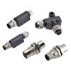 Conector M12 Zhengcheng Adaptador L I 3PIN4D5B código 8 enchufe de aviación impermeable macho y hembra de 12 núcleos