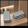 Tapón de pie para muebles, productos de plástico, tapón de tubo de plástico rectangular de 15 x 30 mm, tapón de tubo gris, tapón de tubo de plástico de protección ambiental