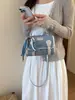 Bolso Cambridge Estilo Universitario Multiusos de Mezclilla de Nicho con Solapa, Bolso de Mano, Bolso Almohada, Nuevo Modelo 2026, Cruzado, Mochila, Bolso de Hombro Único