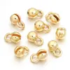 Banho de Ouro Real 4.0 Fecho Lateral com Argola Interna Sem Argola Contas Acessórios Pulseira de Contas DIY Acessórios para Joias Artesanais