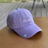 Boné de Baseball com Bordado de Letra Estilo Americano, Aba Larga, Faz o Rosto Parecer Menor, Boné para Passeio de Casal, Chapéu da Moda