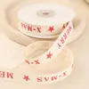 Cinta de Algodón Tejida con Letras Retro para Empaque de Caja de Regalo para Pastel de Cumpleaños Banda para Atar Lazo Decorativo de Recuerdo Hecho a Mano Cinta Tejida
