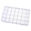 Caja de Plástico de 28 Compartimentos con Insertos Desmontables para Joyería, Caja de Exhibición de Muestras, Caja de Almacenamiento y Organización de Escritorio con Compartimentos Pequeños