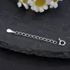Prata Pura 999 Prata de Lei Corrente de Extensão Cauda de Corrente Anel de Marca Extensão Colar Pulseira Acessórios DIY Joias de Prata Estilo Feminino