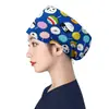 Gorro Quirúrgico de Algodón Puro para Cabeza Grande para Hombres y Mujeres, Gorro de Trabajo, Gorro de Enfermera, Gorro de Dibujos Animados Elástico Venta al por Mayor
