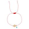 Pulsera Trenzada de Cuerda Roja y Blanca Maltis para Hombre Ojo del Diablo Europeo y Americano Creencia Implicación de Buena Suerte Pulsera Explosiva Puesto