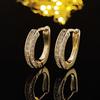 Joyería de Moda Nuevo Amazon AliExpress Taladro Trilateral Zirconia Totalmente Diamantada Pendientes E6539
