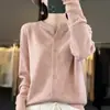 Nuevo cárdigan de punto 2026, chaqueta corta para mujer, ligera, simple, versátil, corte holgado, casual, cuello redondo, prenda exterior, manga larga