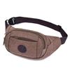 Riñonera de lona para hombre, venta al por mayor, para teléfono móvil, bolso cruzado, bolso deportivo, bolso cruzado para el pecho, cartera de viaje para teléfono móvil