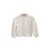 Camisa de Niña 2025 Primavera Nueva Camisa de Manga Larga con Encaje Estilo Chanel para Bebé Niña