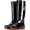 Botas de lluvia impermeables de caña alta para hombre para obras de construcción, botas de lluvia de protección laboral, zapatos de agua de pesca antideslizantes de PVC de caña baja engrosados para hombre