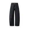 Jeans de Mezclilla Cruda con Corte Curvo de Lyocell para Hombre, Pantalones Largos Casuales Rectos Lavados Nuevos Otoño 2026 para Hombre