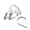Anillo de torre de perforación con forma de gota de acero inoxidable 430 Anillo de mousse francés Molde para pastel de queso tiramisú tarta de limón