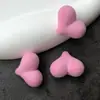 Pêssego Amor Flocado Contas DIY Acessórios para Pendurar no Carro Chaveiro Corrente para Celular Capa de Celular Pulseira Material com Contas