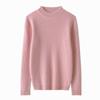 Otoño e Invierno nuevo suéter de cachemira para niños engrosado a rayas suéter de medio cuello alto de color sólido jersey de punto para niños camisa básica de punto