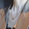 Collar de Cielo Estrellado con Colgante de Bola, Cadena para Clavícula de Sudadera Dulce y Fresca, Modelo Nuevo 2023, No se Desvanece, Popularidad de Celebridad de Internet Yunyao