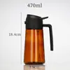 Botella Pulverizadora de Aceite de Oliva Gruesa a Prueba de Luz Verde de Gran Capacidad a Prueba de Fugas con Asa y Aceitera de Vidrio de Doble Uso Amazon
