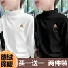 Y2556 # Camiseta Térmica de Manga Larga con Cuello Alto para Niños, Ropa Interior Cálida para Niños Mayores, Colección Otoño e Invierno 2025.