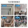 Tira de Luz LED Tubular Integrada T5T8 para Sala de Estar, Iluminación Oculta, Lámpara Fluorescente de Tres Colores Cambiantes, Tubo de Luz para el Hogar 1.2m