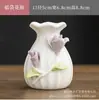Flores de Cerámica Recogidas a Mano, Mini Jarrones Hidropónicos Creativos, Mesas de Café, Recipientes Pequeños para Flores Frescas, Adornos Decorativos, Arreglos Florales para Sala de Estar