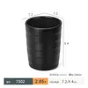Juego de Vajilla de Melamina Plástico Tazón Pequeño Tazón para Condimentos Restaurante Comercial Taza Imitación Porcelana Negra Cuchara Tazón Pequeño para Sopa Tazón para Arroz