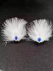 Nuevo Super Fairy - Tocado de plumas blancas, horquilla para el pelo de celebridades de Internet, vestido de novia, fotografía diaria, viaje, accesorios distintivos para el cabello con plumas dulces