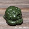 Mascota de Té Lingote Cerámica Arena Púrpura Yixing Adornos Pequeños Hecho a Mano Arcilla Verde Juego de Té Escultura Juego de Té Mesa de Té Juego Accesorios Decorativos