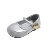 Sapatos Mary Jane Femininos Estilo Retrô Francês 2026 Outono Novo Modelo Tira Única Bico Redondo Baixo Solado Macio Sapatos de Couro Princesa