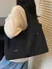 Bolsa de Lona Versátil Transfronteiriça Bolsa de Ombro Grande Capacidade Estilo Coreano Estilo Preguiçoso Bolsa para o Dia a Dia Bolsa de Compras Bolsa Tote Leve