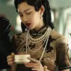 Colar Coreano Dongdaemun Retrô Multicamadas de Pérolas Sintéticas Corrente Longa Versátil para Suéter Joia Cheongsam Corrente de Bolas