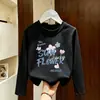 Camiseta de Manga Larga para Niña 2026 Nuevo Modelo Camiseta Básica de Algodón Puro para Primavera y Otoño Top de Cuello Redondo Lindo Ropa Interior para Niñas