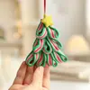 Novos Suprimentos para Decoração de Natal Pingentes Criativos de Doce Vermelho, Branco e Verde Argila Macia Pingentes Artificiais de Pirulito em Estoque