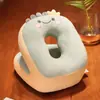 Almofada de Sesta de Seda de Gelo Protetor de Pescoço para Almoço Escolar Escritório Dormir Almofada Portátil Espessa Gadget Prático para Crianças