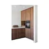 Gabinete de Cocina Integrado para Toda la Casa Encimera de Piedra de Cuarzo Estufa Gabinete de Cocina para el Hogar Completo Gabinete de Madera Maciza