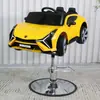 Nuevo Modelo Transfronterizo Coche Cortapelo Infantil Silla de Peluquería Estilo Coche, Especializado para Barberías, Silla Giratoria y Ajustable, Venta al por Mayor desde Fabricante