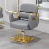 Cadeira de cabeleireiro moderna, cadeira de barbeiro reclinável, cadeira de corte de cabelo ajustável e giratória específica para salão, cadeira para permanente, coloração e barbear