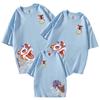 Camiseta de manga corta para padres e hijos, Año Nuevo chino, familia de tres, madre e hijo, vida de madre e hija, logo pequeño, figura HEM