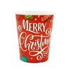 Decoração de Natal de papel transfronteiriça, prato de papel, copo de papel, guardanapo, conjunto de talheres descartáveis para feriado, decoração de festa