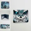 Periférico de Anime I Actualicé la Cartera Corta Solo Monstruo No. Billetera Monedero Plegable a la Mitad de Cuero PU con Estampado de 8 Colores