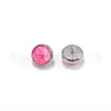 Aretes de Ópalo con Borde de Titanio F136, Clavos para Ombligo, Clavos para Labio, Joyería para Piercings de Aleación de Titanio G23, Clavos para Cartílago de la Oreja, Clavos para Lengua, Clavos Incrustados