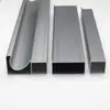 Manija de Puerta de Acero y Cristal para Gabinete, Manija de Puerta de Gabinete de Aleación de Aluminio Engrosada con Borde Oculto, Emparejada con Perfiles de Aluminio de Borde Grande y Borde Pequeño de Marco Oculto