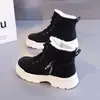 Nuevo en stock: Botas Martin para mujer, botines cortos de felpa para invierno, botas de nieve cálidas de caña alta con suela gruesa casual, zapatos de algodón L911