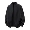 Outono e Inverno Novo Suéter Masculino Estilo Coreano Gola Alta Casual Elegante Slim Tricô Cardigan Jaqueta Tendência