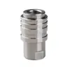 Bico de pistola de água de alta pressão para atacado de fábrica G1/4 conector rápido fêmea para máquina de lavar carro, conector autotravante de aço inoxidável 3/8
