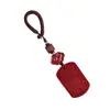 Chaveiro de cinábrio cru, cinábrio dourado-púrpura de alto teor, pingente de ano do zodíaco, acessório de bolsa, joia de presente, atacado e dropshipping