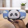 Estuche para Gafas de Longitud Media Dibujo de Dragón de Leche Doscientos Caja de Hierro Resistente a la Presión Universal para Hombres Mujeres Estudiantes Miopes Estuche Grande para Gafas Estampado de Logo
