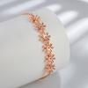 Pulseira Feminina Estilo Coreano Flor Sensação de Alta Qualidade Popular Online Estudante Namorada Design Simples de Nicho Personalizado Ajustável por Puxar