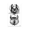 Fábrica de Origen Foto Pequeña Pegatinas de Tatuaje Animal Flor Serpiente Calavera Dedo Brazo Cualquier Conjunto a Juego