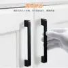 Manija Grande para Puerta de Armario Estilo Europeo, Manija Negra para Cajón Estilo Americano, Manija para Puerta de Gabinete, Manija Moderna Simple para Puerta de Armario